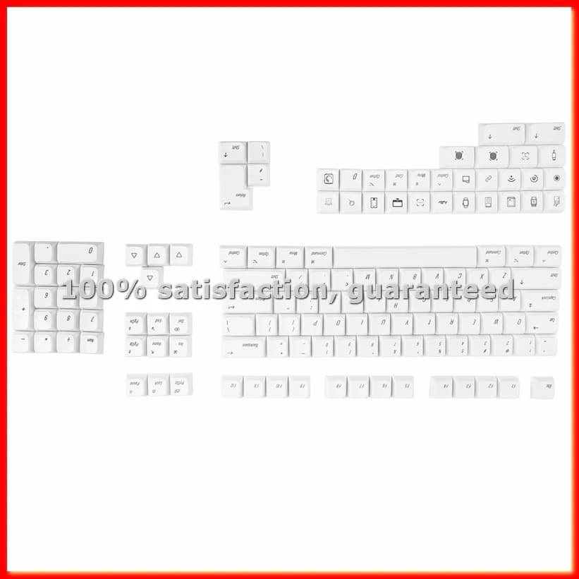PBT 136 keys, suitable for mechanical keyboards for laptop, PC, games and office - ABAM