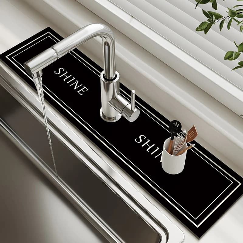 VIKAMA Lavello Della Cucina Rubinetto Zerbino Diatomee Fango Assorbente Tappetino Da Tavolo Bagno Antiscivolo Tappetino Decorazioni Per La Casa Controsoffitto di Protezione