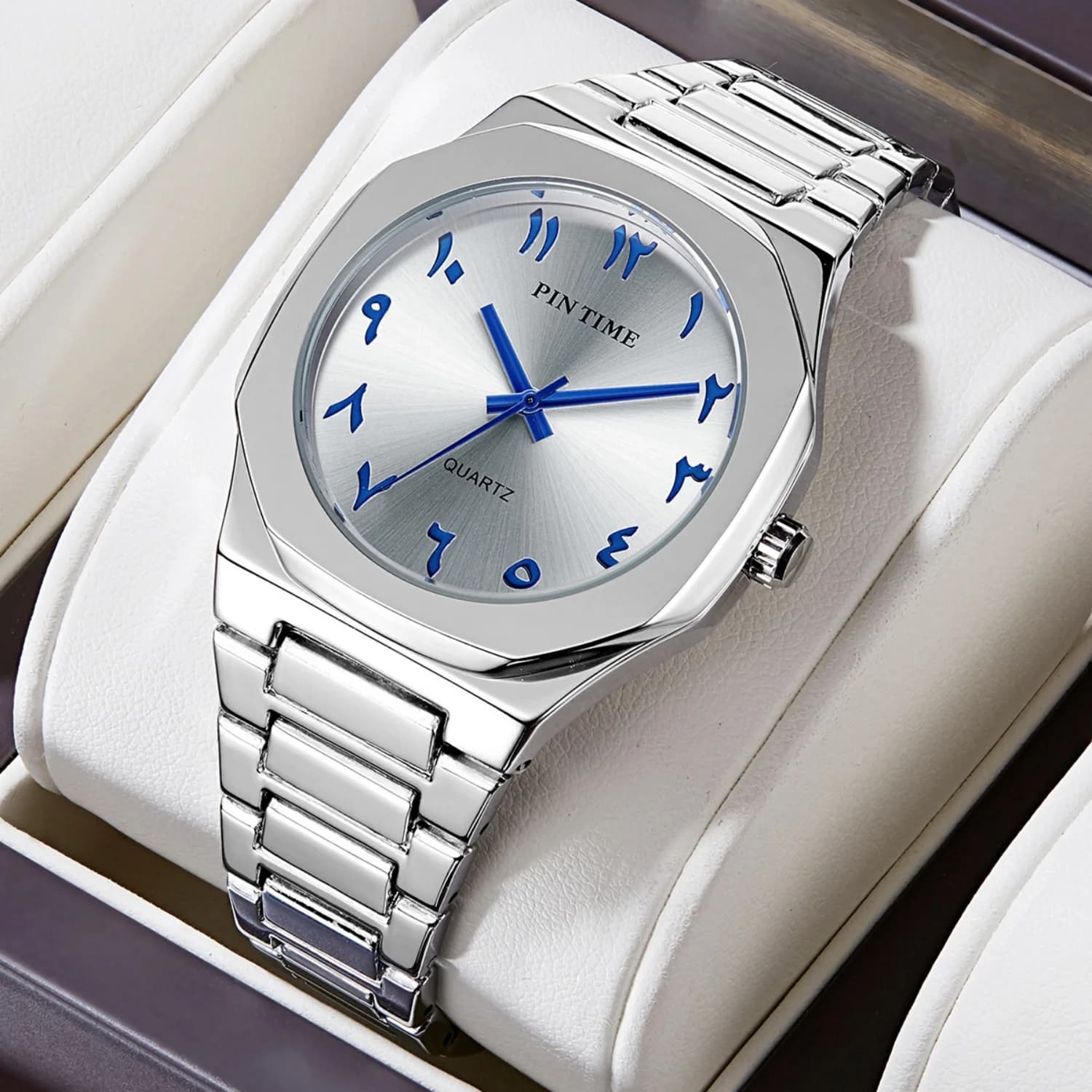 Nuovi orologi arabi da uomo cinturino in acciaio moda casual orologi da polso al quarzo impermeabili orologio maschile Relogio Masculino Drop Shipping