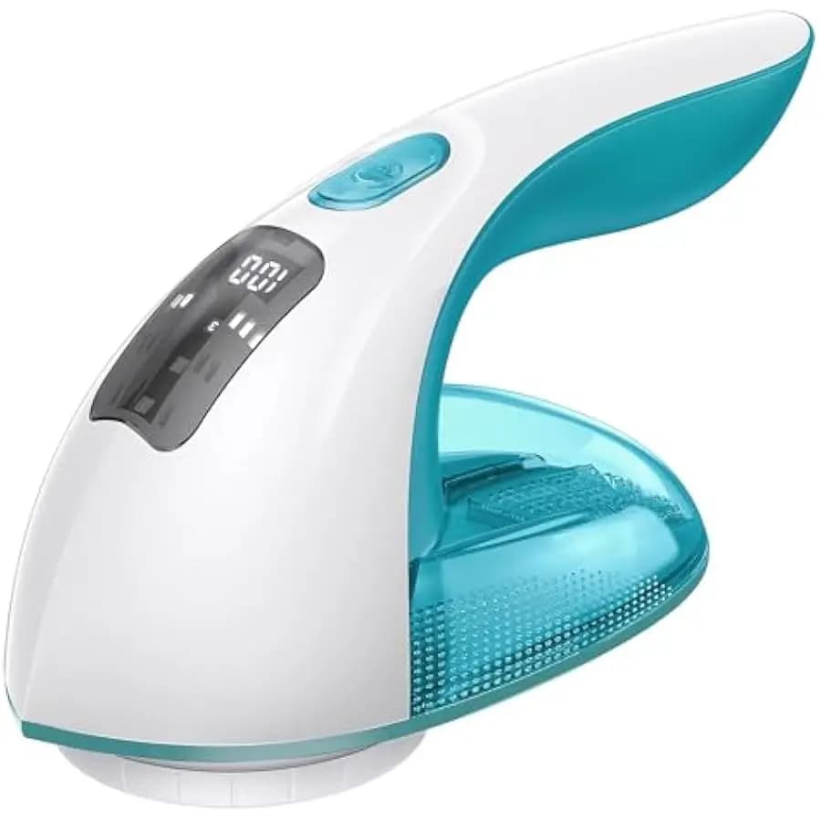Rechargeable Fabric Shaver and Lint Remover, 3-Speed Adjustable Sweater Shaver with 6-Leaf Replaceable Stainless Steel Blades, 2
