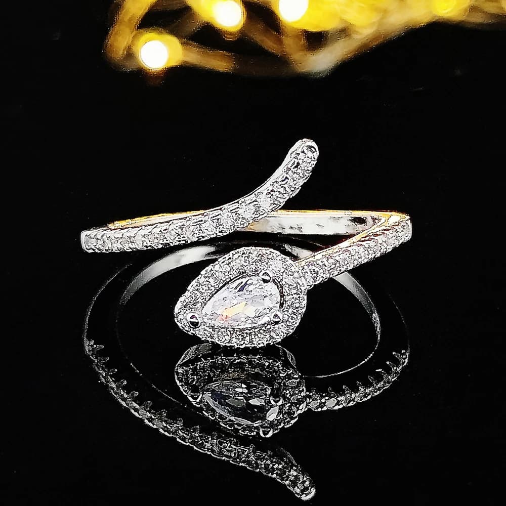 Il più popolare moda argento colore carino anello dito serpente anello per le donne gioielli puro matrimonio fidanzamento speciale unico R5502