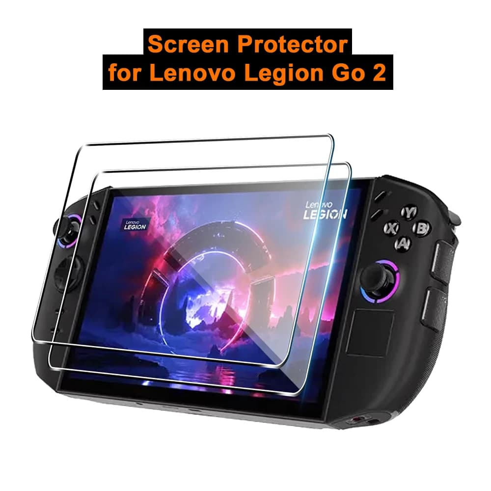 1-2 Pezzi Pellicola Protettiva in Vetro Temperato per Console di Gioco Lenovo Legion Go 2, Durezza 9H, Anti-Graffio, Film Protettivo HD