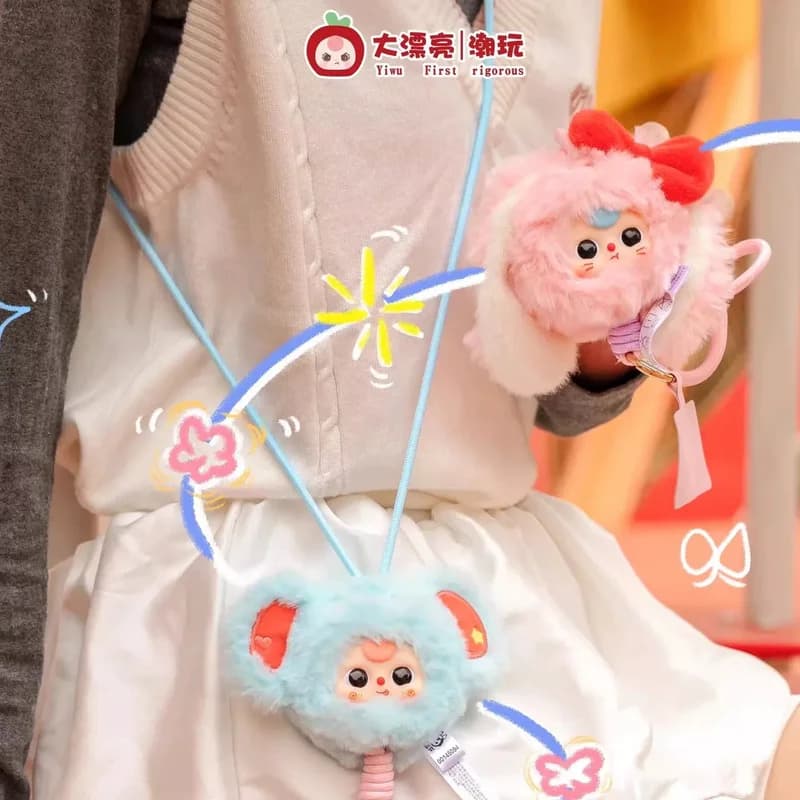 New Baby Three Cordino for phone series Genuine blind box Soft doll figure cute doll collection mysterious boxes Gift for girl for kids Gift toy