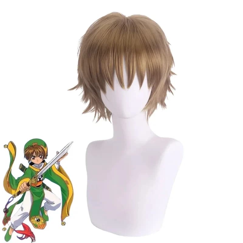 5;e,8\v,5/Anime Cardcaptor Sakura Ccs Card Captor Li Syaoran Cosplay Costume Chinese Style Green Taoist Uniform Robef,5'h\8/m'