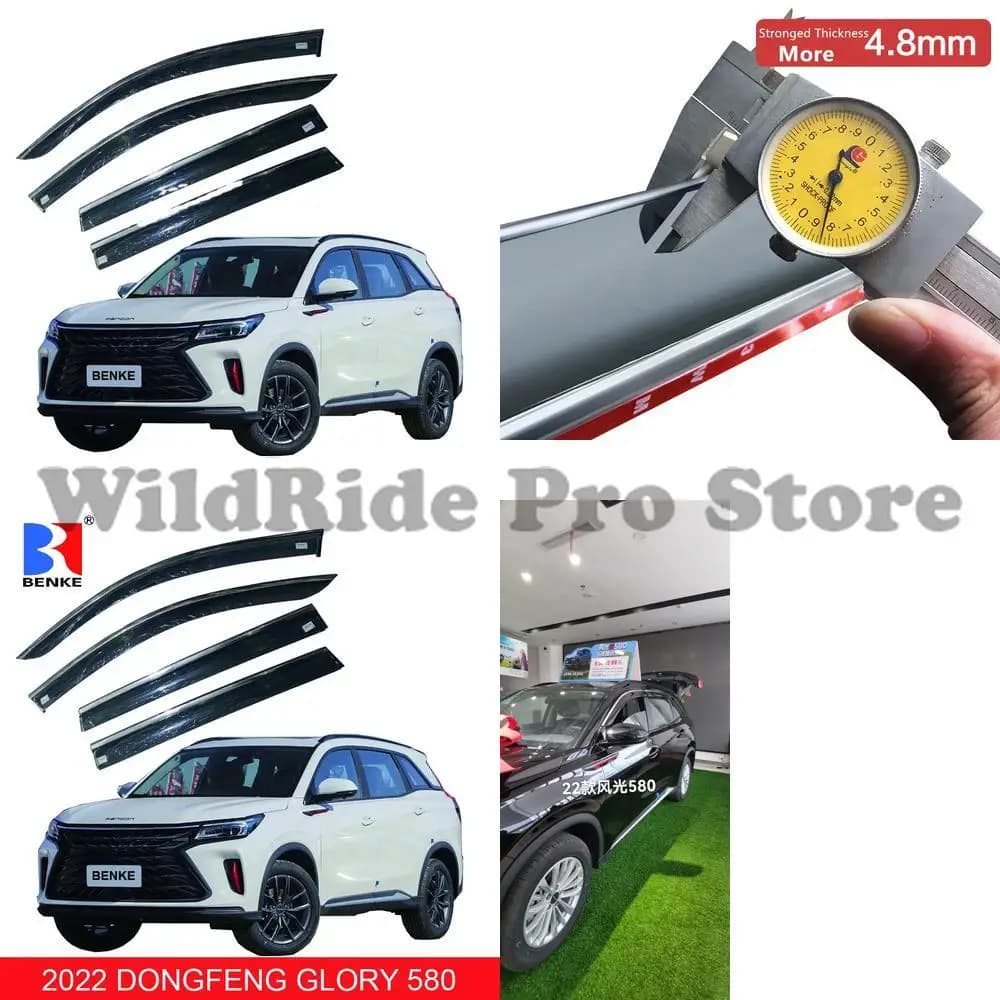 1 set DFAC DFSK Fengmeng 580 Landian E5 Auto Vent Finestra Parasole Parabrezza Pioggia Deflettore