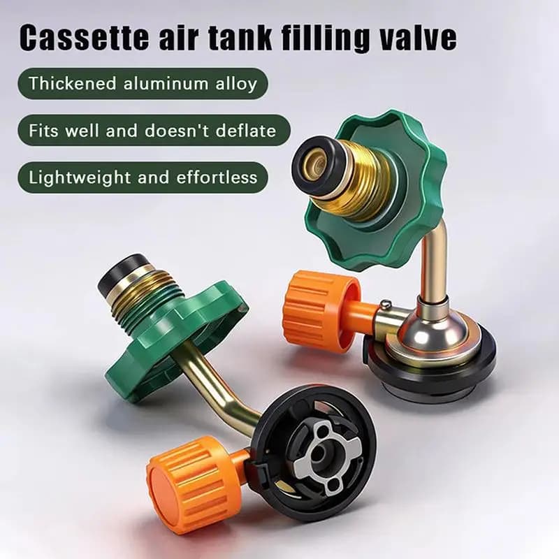 【Gas Butane Cylinder Tank Charging Valve Refill Connector Adapter For Outdoor Camping Picnic Cylinder Filling Adapter】