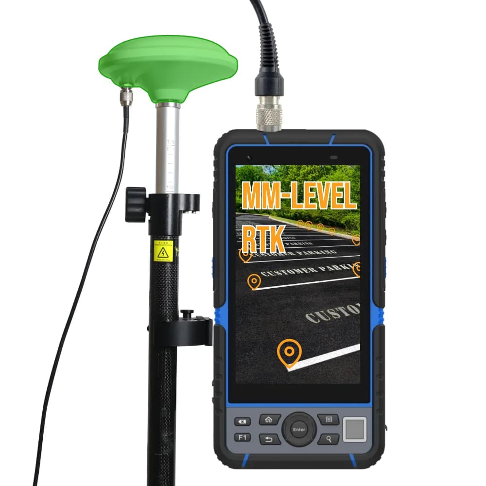 OEM/ODM T60GM PDA Industriale Android IP67 Impermeabile, Strumento di Rilevamento Portatile Robusto con GPS RTK, Antenna GNSS e WiFi