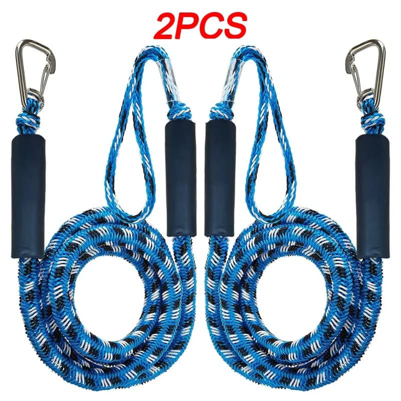 2/1PCS Dock Lines Elastic Marine Rope Bungee Cords Shock Ties for Kayak Watercraft Jet Ski Pontoon Canoe Power Boat Accessories