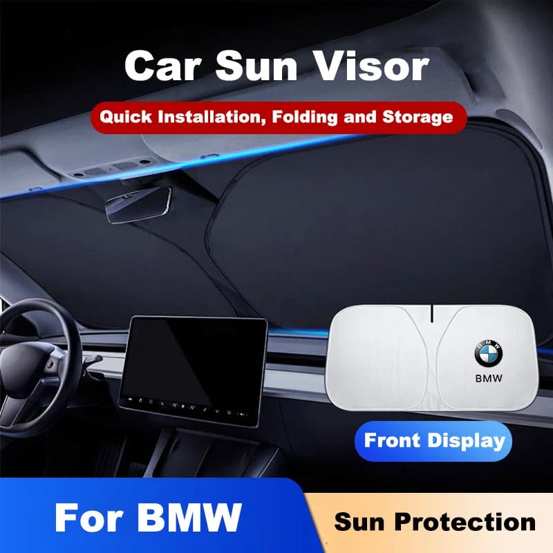 Car Foldable Windshield Sunshade Cover Blocks UV Refletive For BMW 1 2 3 4 5 7 Series X1 X3 X4 X5 X6 X7 F10 F20 F30 G20 G30 F15