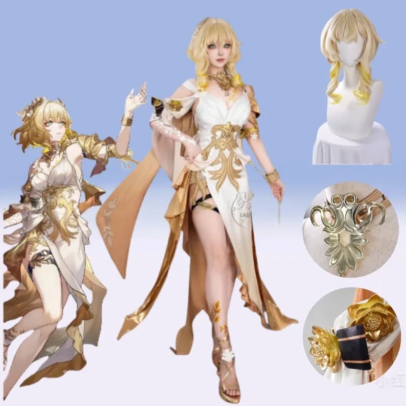 Aglaea Costume Cosplay Game Honkai: Star Rail Uniform Dress Wig Accessories Dress for Woman Man Anime Party Role Games Dresses