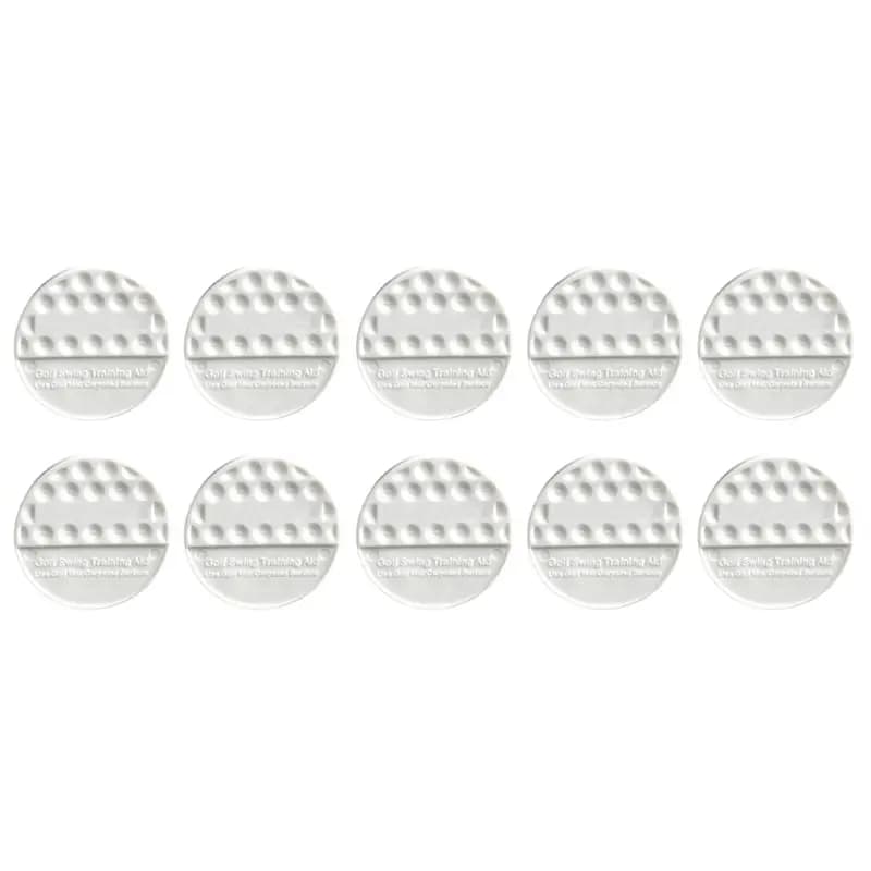 Palline piatte da golf ABHS, 10 pezzi, per esercitazioni all'interno e all'esterno per migliorare le prestazioni di colpo - Swing Trainer