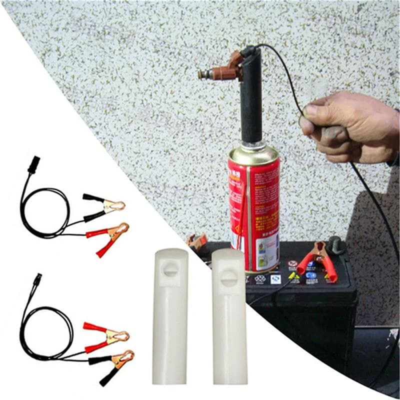 Set di strumenti per la pulizia dell'adattatore per lavaggio dell'iniettore per la pulizia del carburante per auto, set di strumenti per la pulizia delle ugelli, strumento per il lavaggio dell'auto