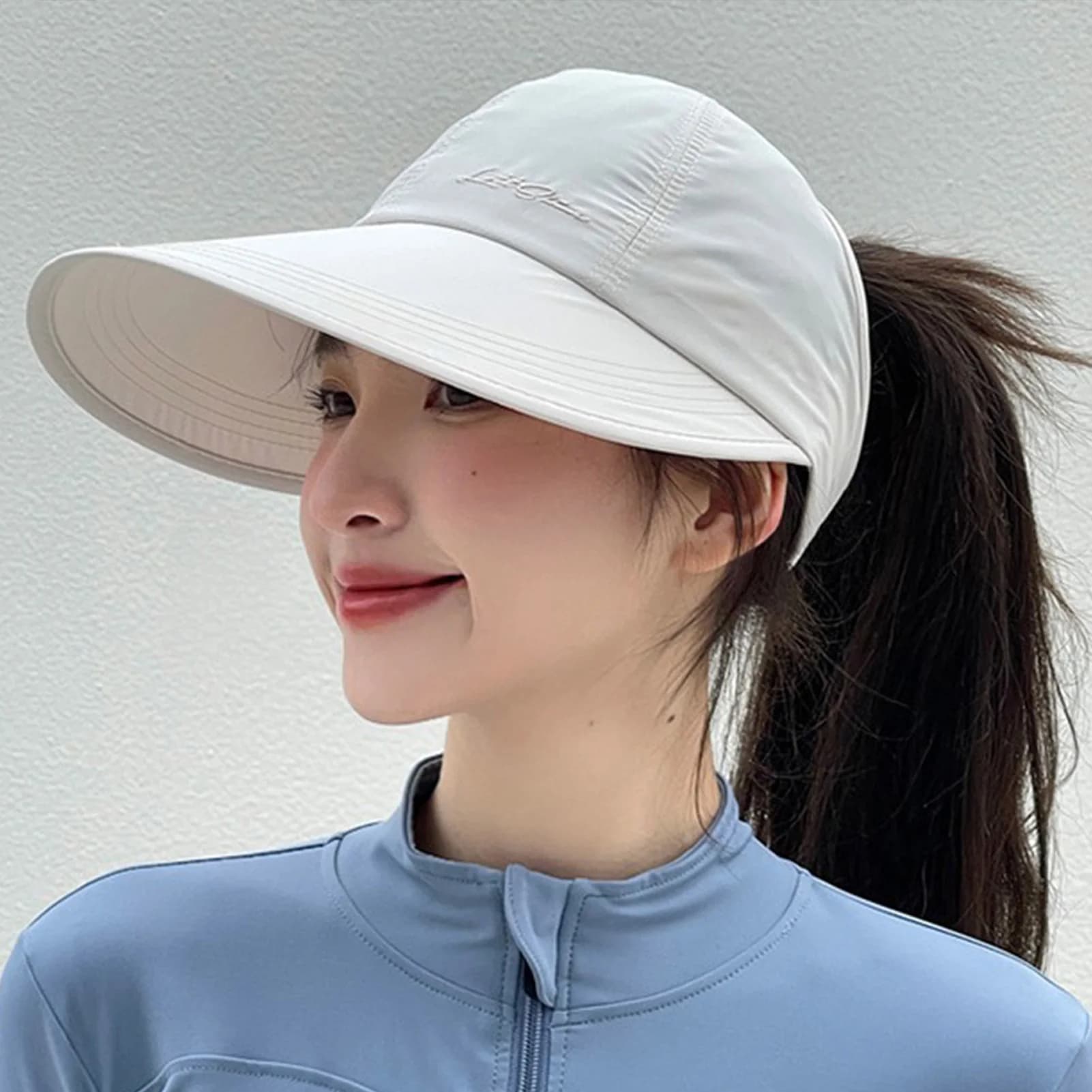 Large Tent Sun Hat Horsetail Cap With Open Wrinkle Fast Drying For Outdoor Summer Beach Hats