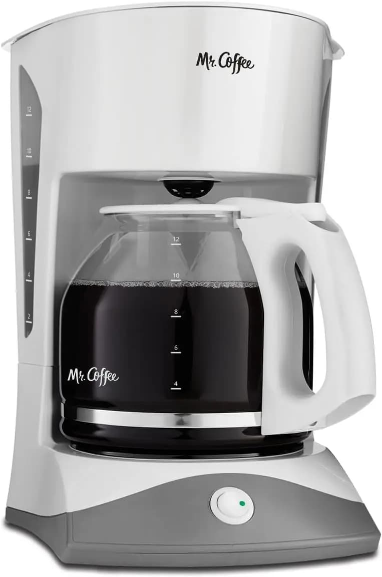 12-Cup Coffee Maker with Auto Pause, Dual Water Window, and Indicator Lights