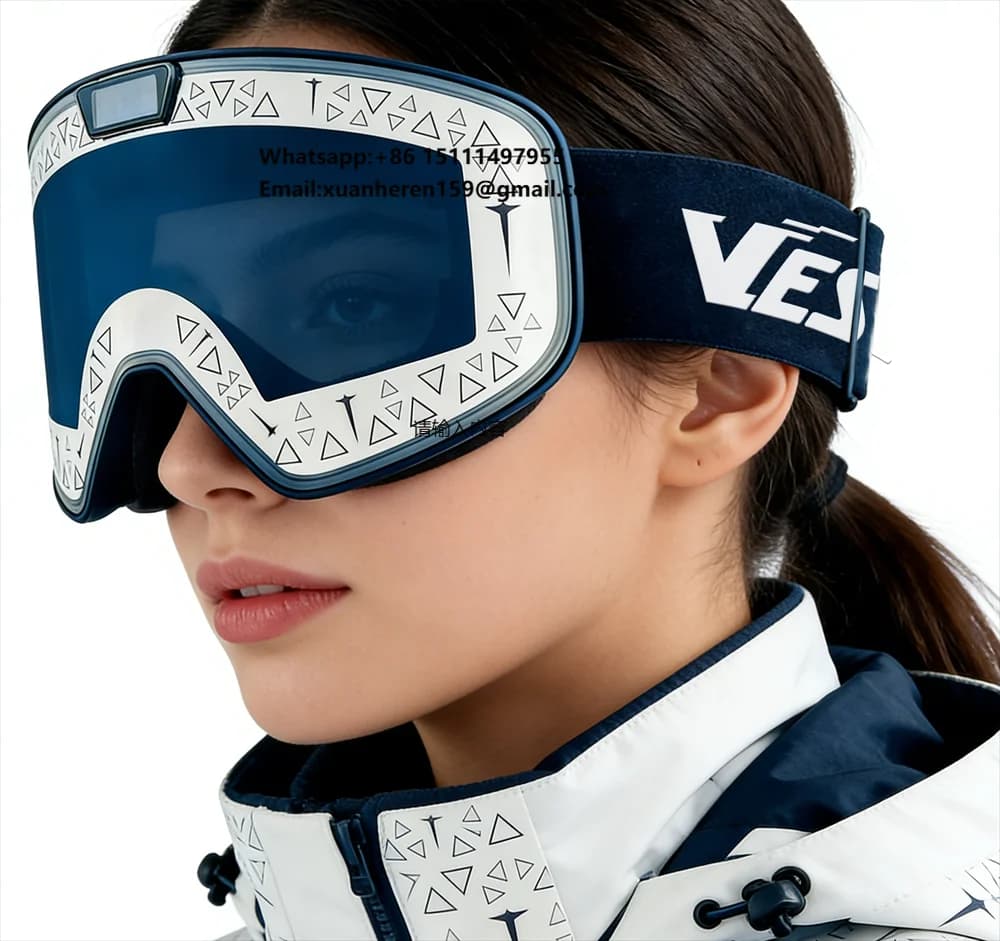 Smart Electrochromic Ski Goggles Anti Fog UV400 protection Electric Photochromic Lens Snow Snowboarding Goggles