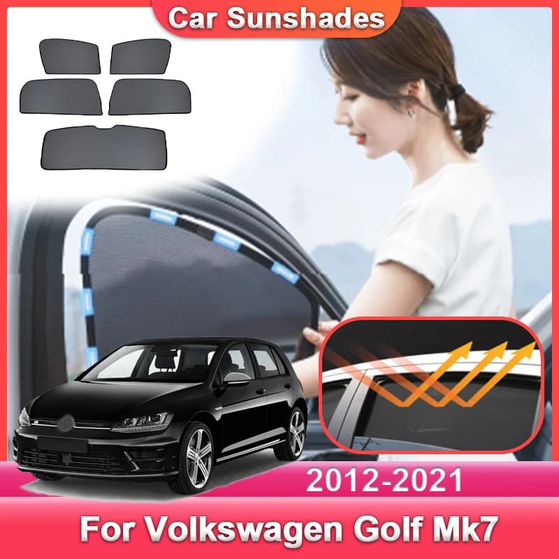 Auto Parasole Coperture Per Volkswagen VW Golf 7 Mk7 2012 ~ 2021 2013 2015 2017 2020 Protezione Solare Visiera isolamento termico Maglia Parasole