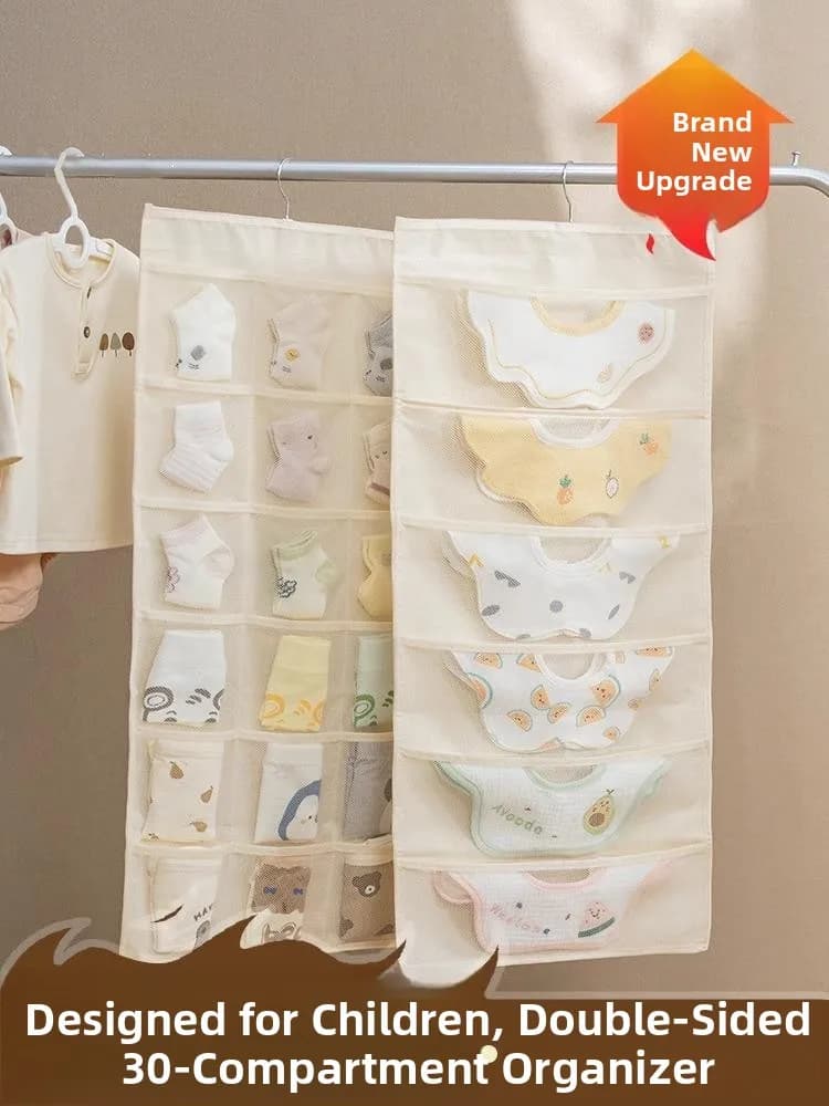 Organizer clothes hangers for newborns in European style, plastic space saving hook for socks and towels for children's room
