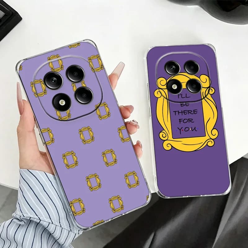 Friends TV Show Purple Door Phone Case for Redmi Note 12 13 14 15 Pro Plus 10 11 11S 11T 12T Pro 4G 5G Camera Protection Cover T