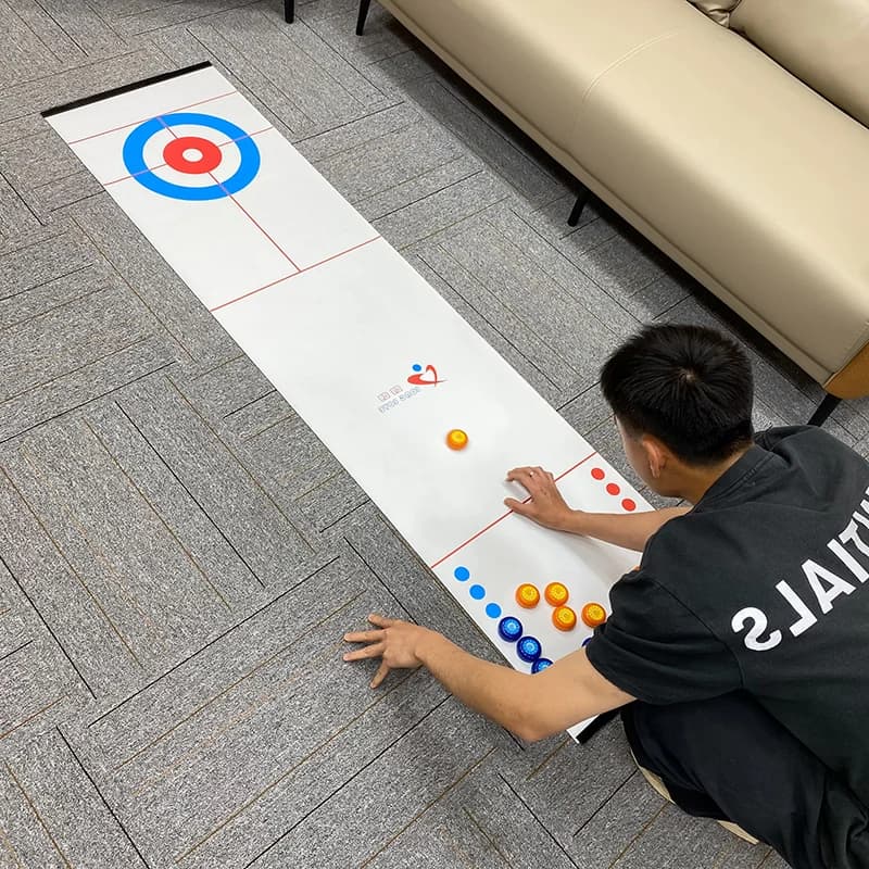 Gioco da tavolo con palloncino di sabbia per la casa, curling da tavolo