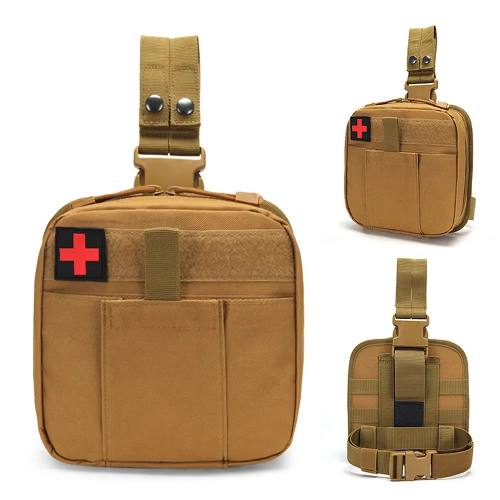 Custodia medica tattica per gambe Confezione di accessori MOLLE Kit di pronto soccorso esterno multifunzionale Kit borsa per attrezzi EDC NA75S