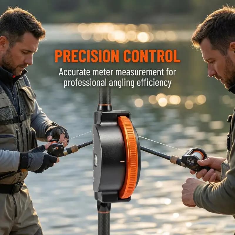 Fishing Line Depth Counter Accurate Tackle Measurement Tool with Clear Display for Boat Ocean Angling