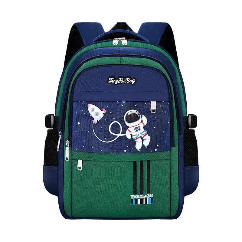 Boys Astronaut Kids Backpack Orthopedic Waterproof Lightweight Reflective Breathable Large Capacity Primary School Bag