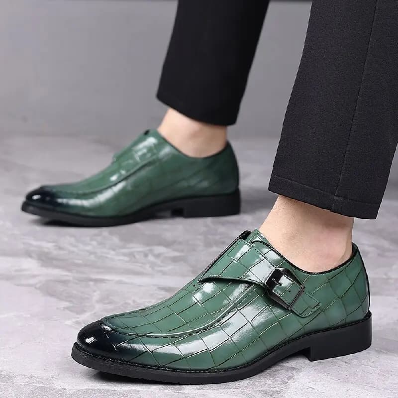 Men Business Formal Leather Shoes British Casual Comfortable Versatile Fashionable Button-up Loafers Gentleman Social Shoes Men
