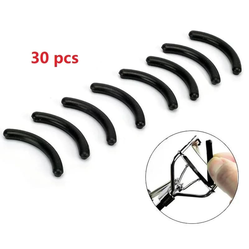 10/20/30 Pezzi Ricambi in Silicone per Bigodino Ciglia, Neri /set, Cuscinetti per Ciglia, Strumenti per Styling e Curvatura Ciglia