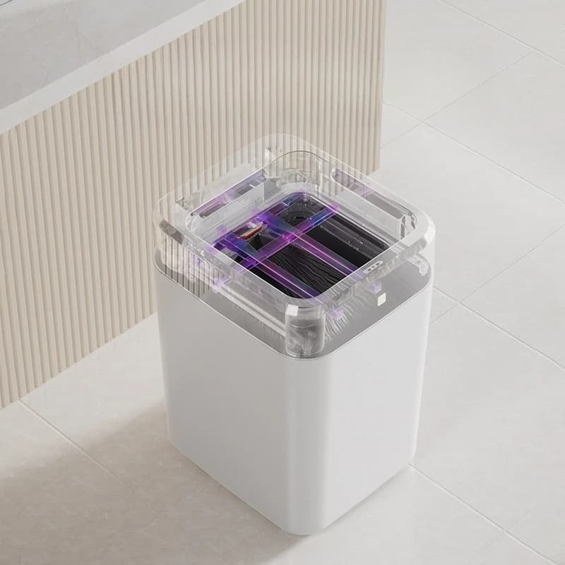 Imballaggio automatico domestico induttivo, cambio sacchetti, sigillatura, bagno, camera da letto, cucina, soggiorno, bidone della spazzatura intelligente