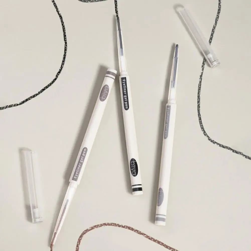 Ultra-slim Eyeliner Gel Pencil Waterproof Grey Brown Pen Punk Lasting Liner Smokey Cosmetics Long Pencils Black Eye Eyeline R1G5