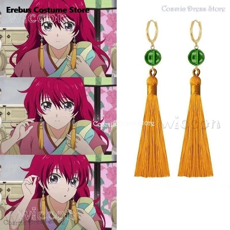 disfraz Adult Dawn Yona Wigs Cosplay Anime Manga Hiar Accessories Earrings Sexy Woman Button Earrings