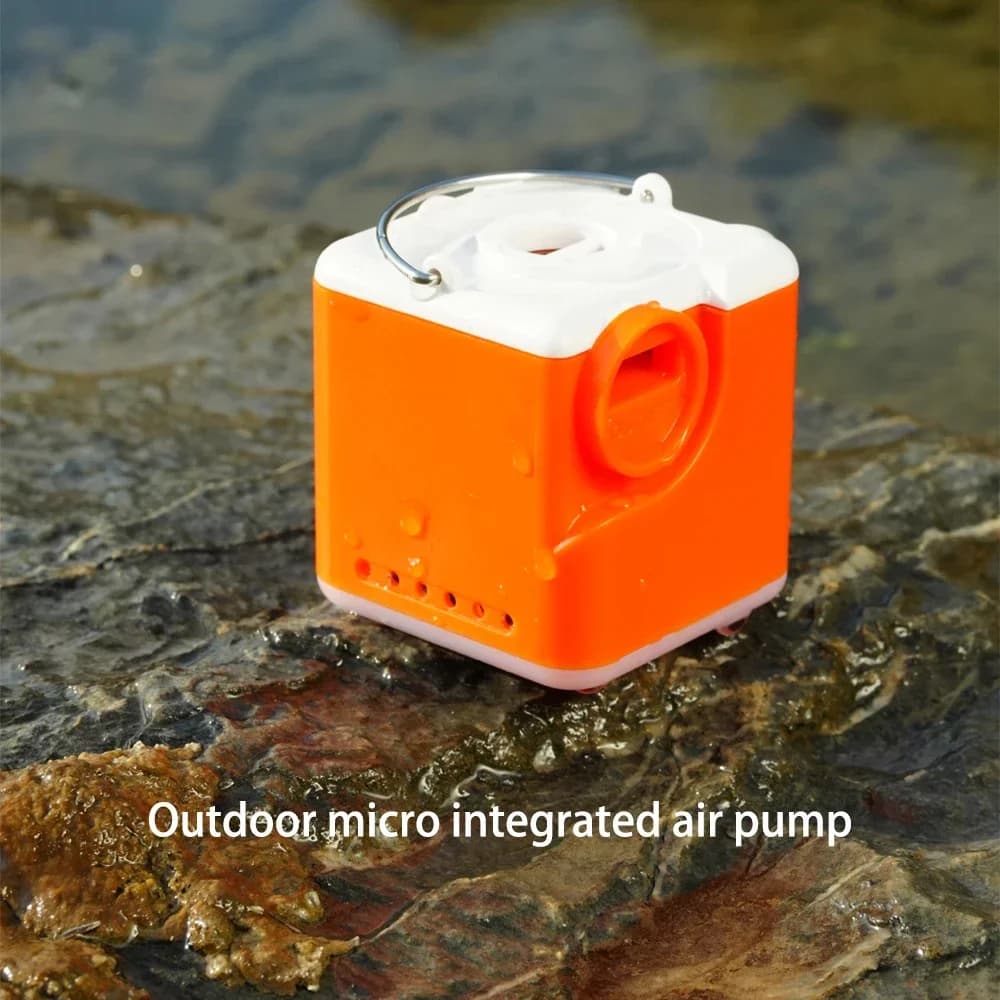 VOLLYC Pompa d'aria elettrica, NANO PUMP 5, Pompa d'aria portatile ultraleggera ricaricabile, adatta per materasso ad aria, sacco sottovuoto, campeggio