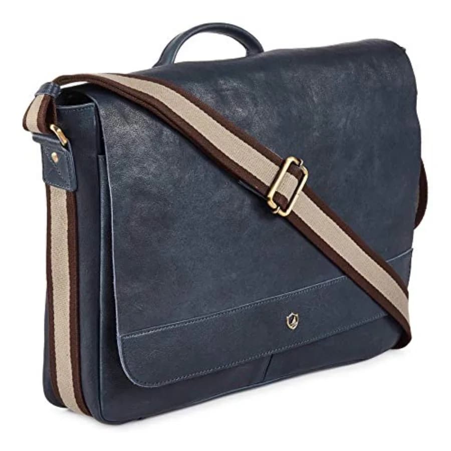 Real Leather Laptop Bag Men Women Distressed Vintage Messenger Satchel Shoulder Bag Up To Fit 16 Inch