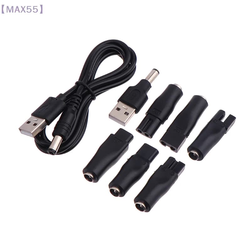 diMAX-55 di1/6/7/8PCS Replacement Power Cable USB Charger Adapter 5V Suitable for Electric Haircuts Barba Trimmer Rasoi