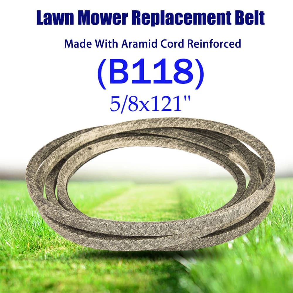 V strap for John Deere M141627 (5/8"x121") (B118) made with reinforced Aramid rope