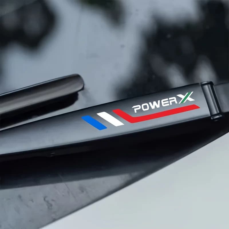 2PCS/4PCS Power X Sport Style Sticker, Red Blue White Vinyl Decal for Car Truck SUV Motorcycle Helmet