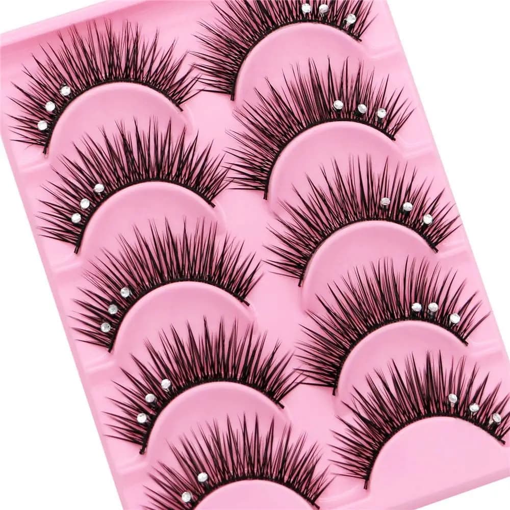 Lash Shiny Strass Strumento per il trucco degli occhi Strass Ciglia finte Occhi grandi Ciglia Estensione delle ciglia Paillettes Ciglia finte