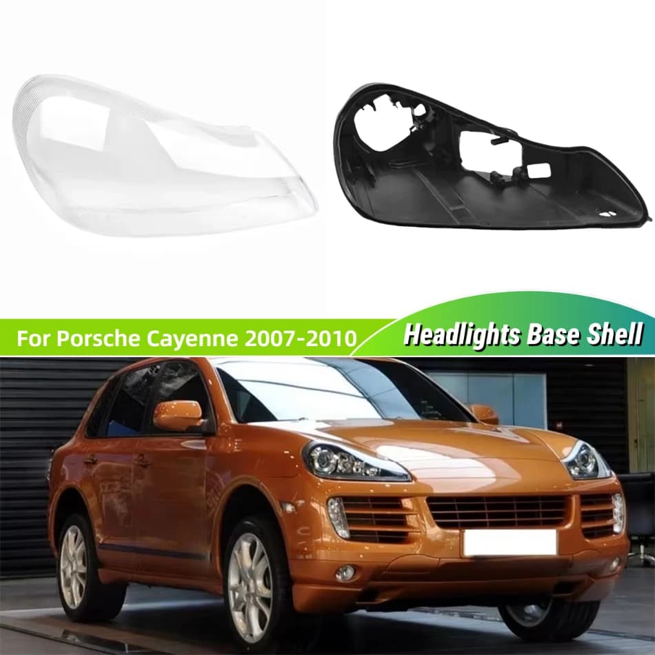 For Porsche Cayenne 2007 2008 2009 2010 Car Accessories Base Head Lamp Shell Back Rear Shell Headlights Lamp Lens