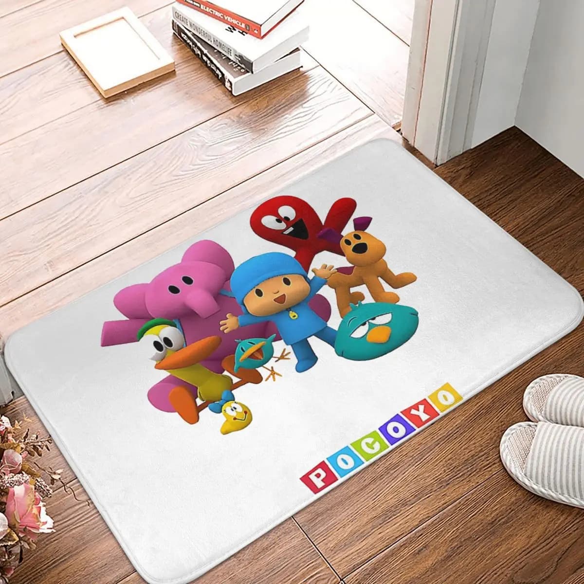 Happy Birthday Boy-Girl-Pocoyo! Doormat Kitchen Entrance Home Floor Mat Anti-slip Carpet Rug for Bedroom Footpad Mats