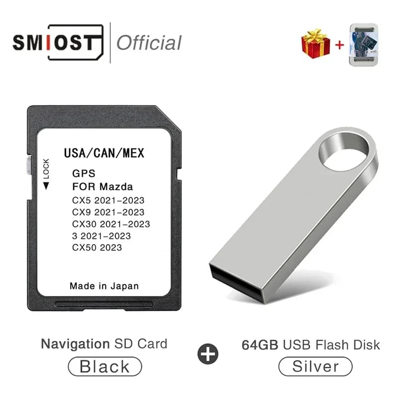 Nuovissima Scheda SD GPS con Mappe per Navigazione USA/CAN/MEX per Mazda 3 CX-5 CX-9 CX-30 CX-50