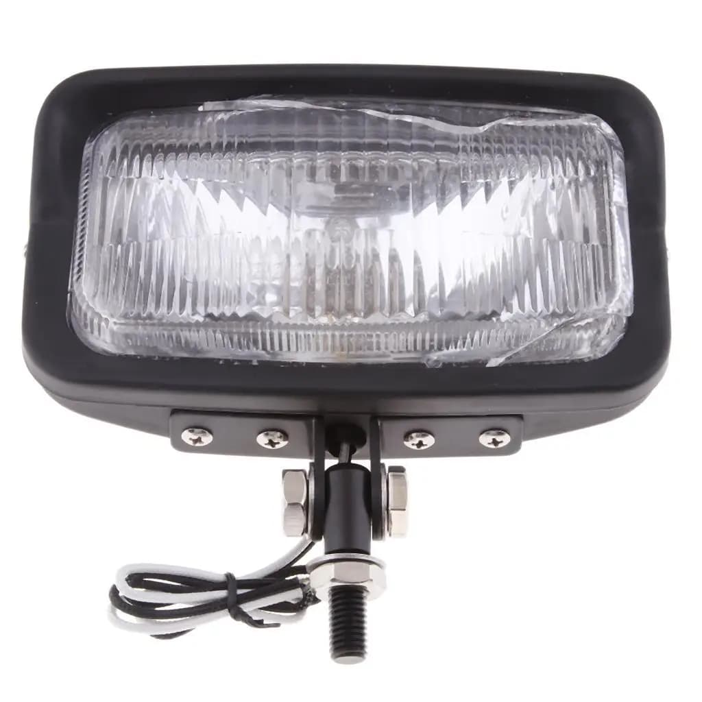 Universal 7 Inch Rectangle Head Lamp for Motorcycle Front Headlight Steel Assembly for Cafe Racer Lighting