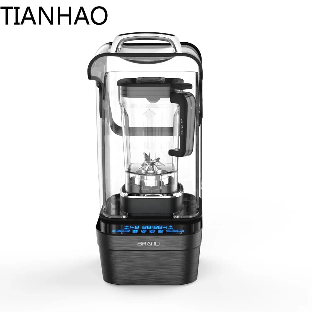 Professional Commercial Blender with Sound Enclosure Strongest Commercial-Grade Power Self-Cleaning Pre-programmed Cycle