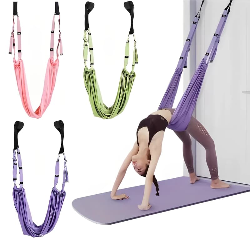 Adjustable Aerial Yoga Belt Shooting Wheelchair Stretch Leg Splits Trainer Female Gym Belt Stretching Fitness