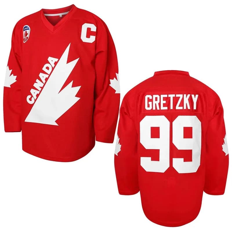 Canada # 99 Gretzky Ice Hockey Mesh Men's Sports Clothing Top cosplay Party Clothing Hip Hop Shirt Theme Party