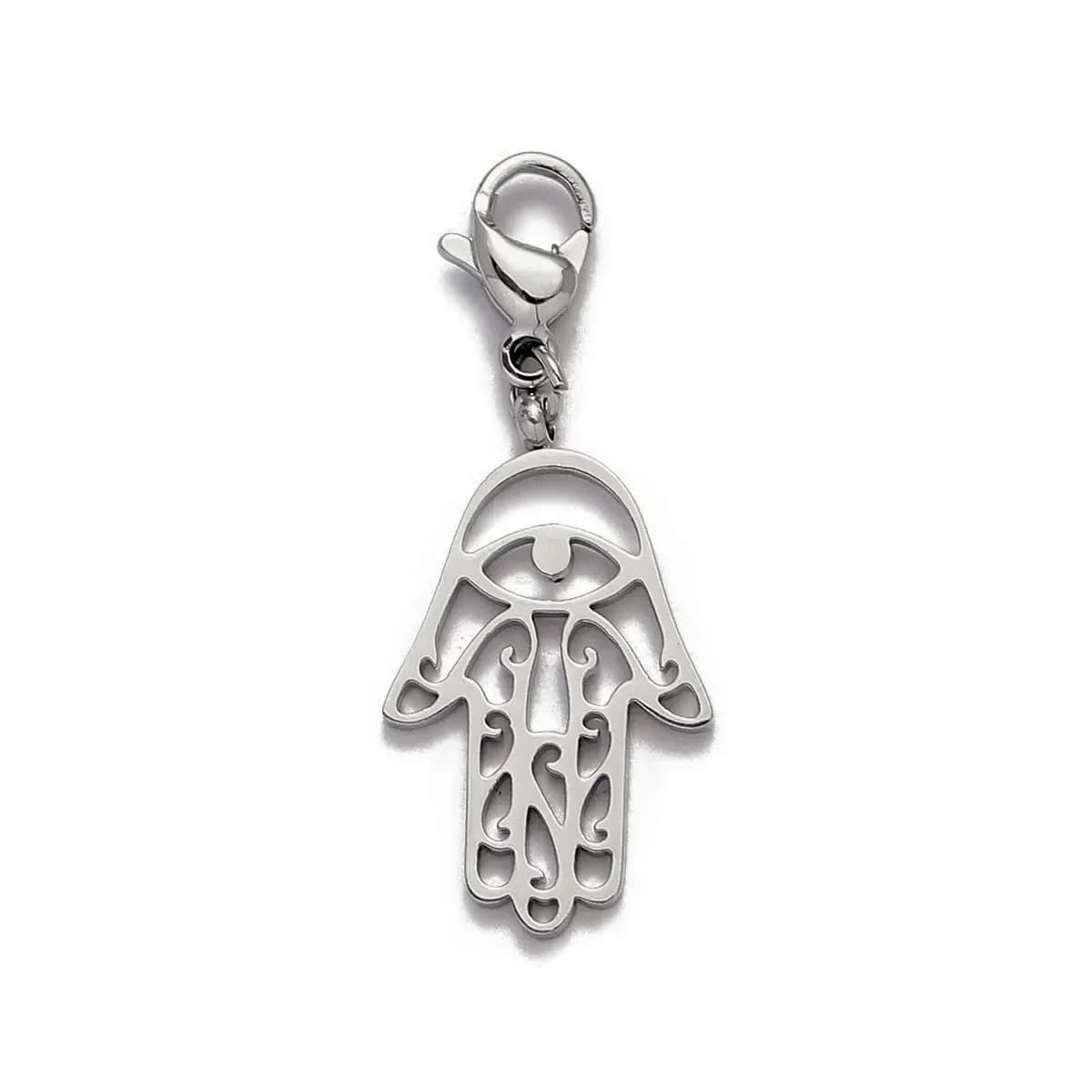 5Pcs/Lot Cute Stainless Steel Sun Leaf OM Diy Jevelry Charms Women Yinyang Dream Catcher Bracelet Lobster Pendants Wholesale