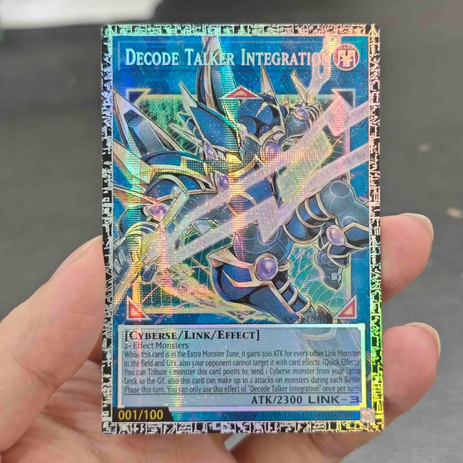 Yu-Gi-Oh! Carta da Gioco Integrata GMR-OF Edizione Limitata DIY English Decode Talker Out of Frame LOCH Pser/N Universal Card - Regalo