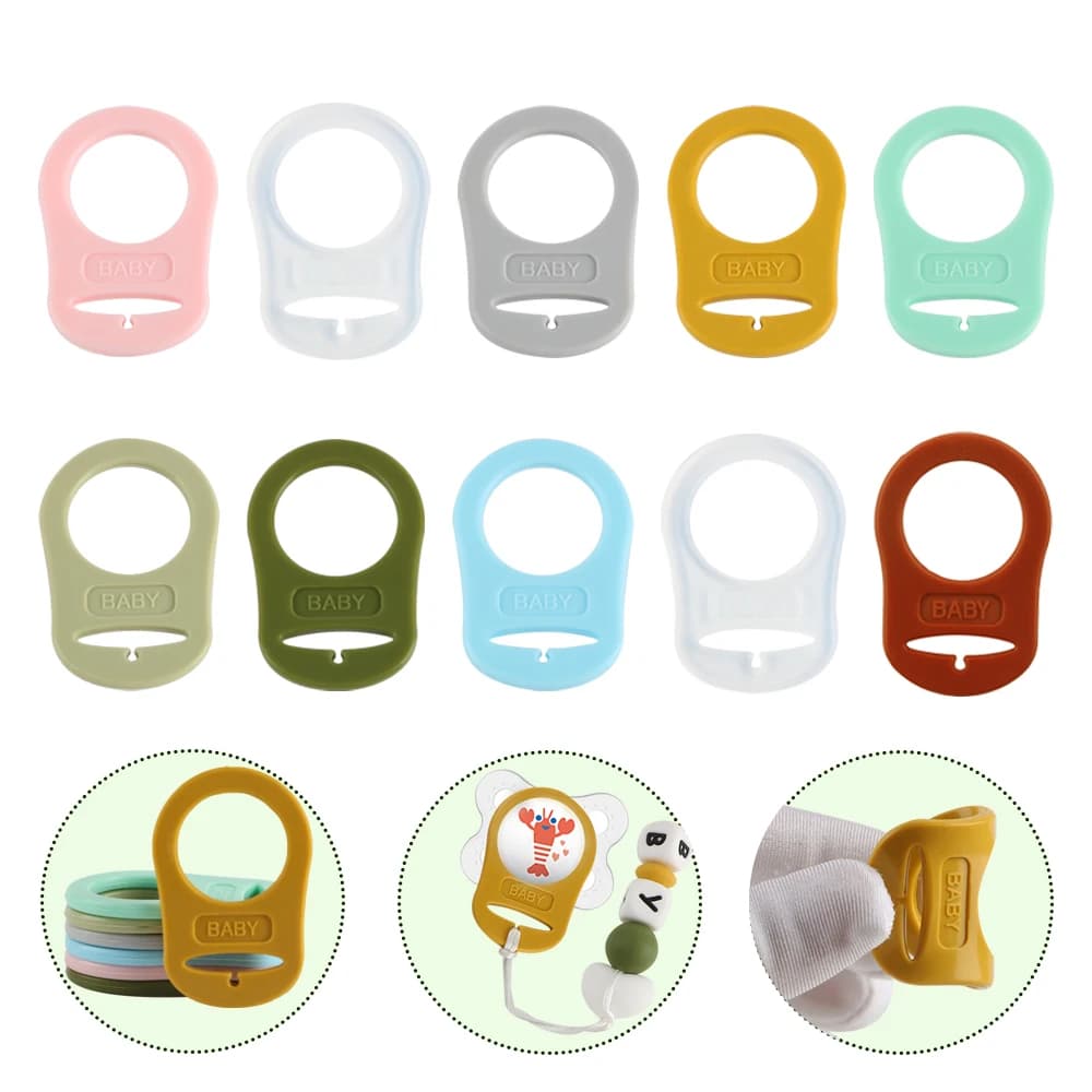 10 ~ 100 Pz Nuovo Multi Colori Supporto Manichino In Silicone Multi Colori Adattatore Clip Per MAM Anelli Accessori Gioielli Fatti A Mano