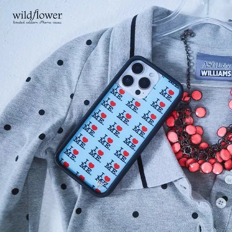 Wildflower full Screen l Heart Me LOVE Oneself Phone Case for iPhone 17 16 15 12 11 14 13 Pro Max Plus Air WF Shockproof Cover