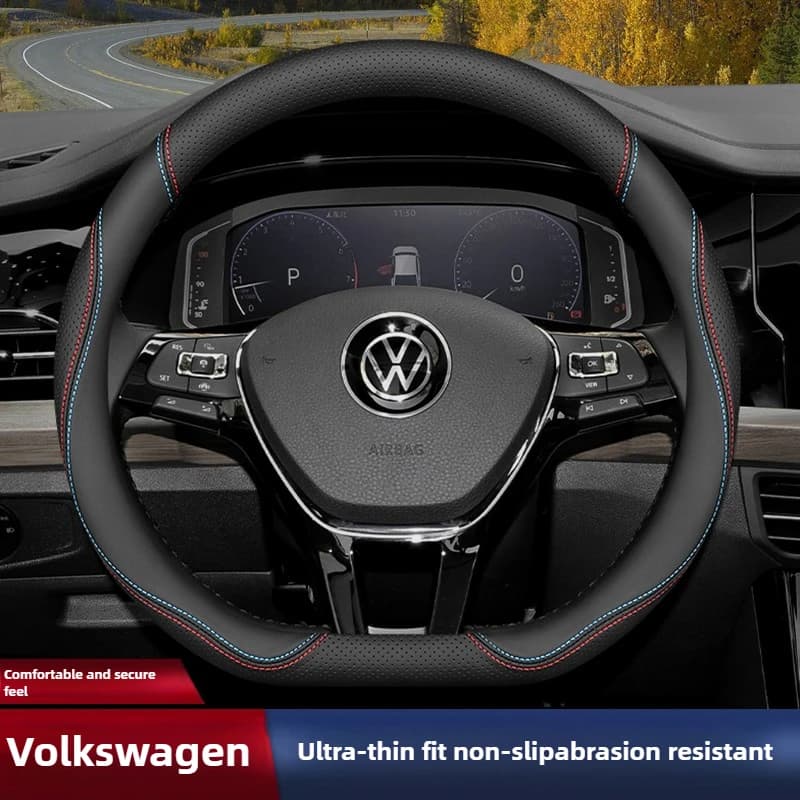 Leather Car Cover for Volkswagen Tiguan T-cross Teramont Polo Jetta Caddy T-roc Tayron Crafter 2025 Accessories
