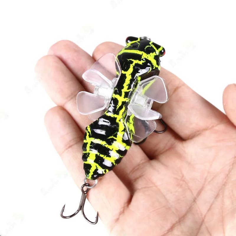 5cm15.5gSurface Lure Bait Noise Insect Bait Long Casting Vibrating Sinking Swinging Bionic Swimming Bait Freshwater Saltwater Un